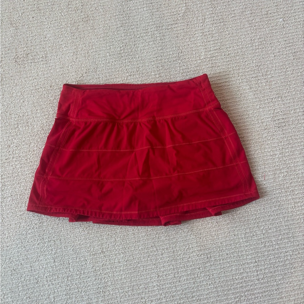 Red Lululemon Athletic Skort